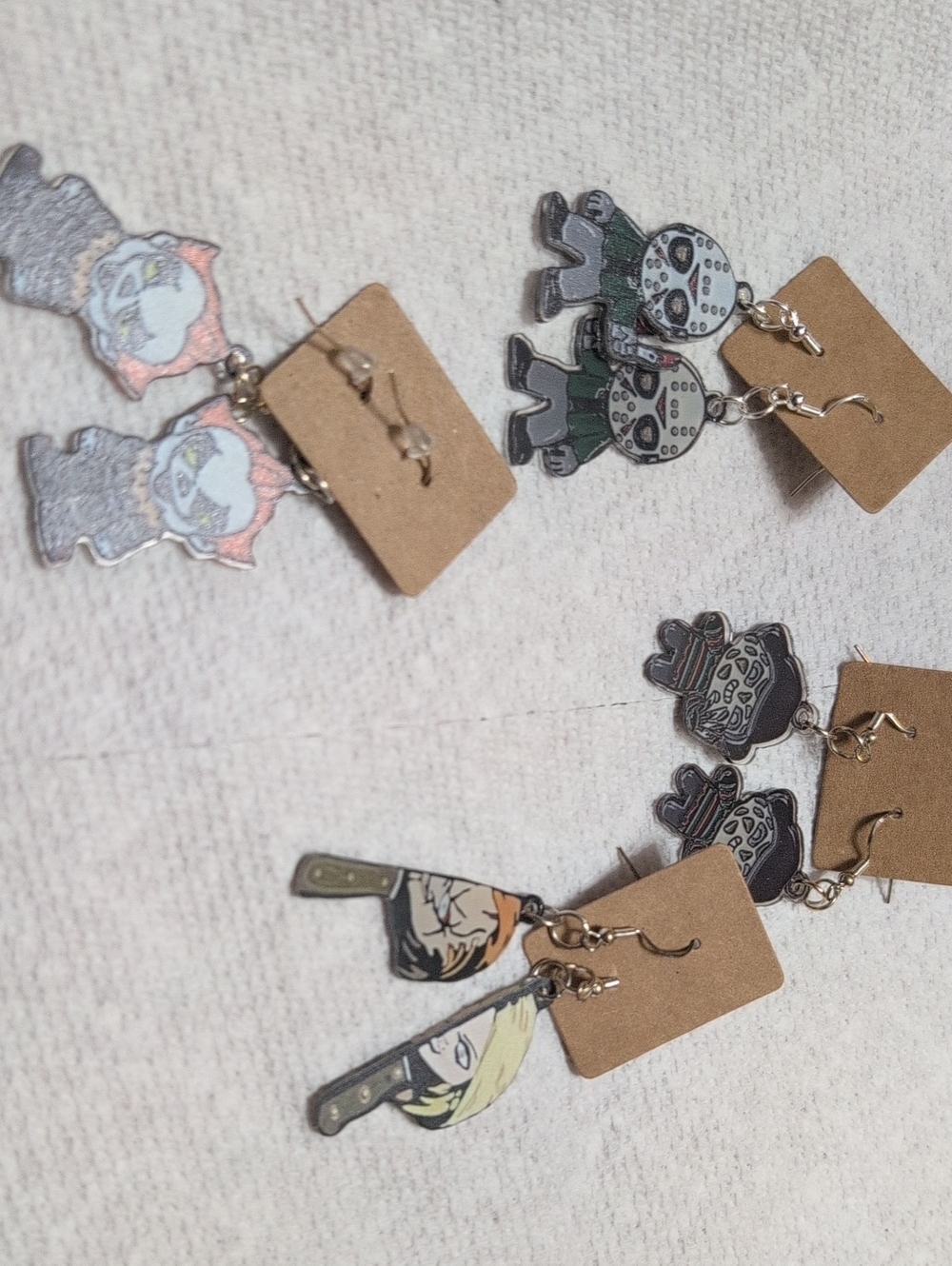 Halloween Character Dangle Earrings - Assorted Colors